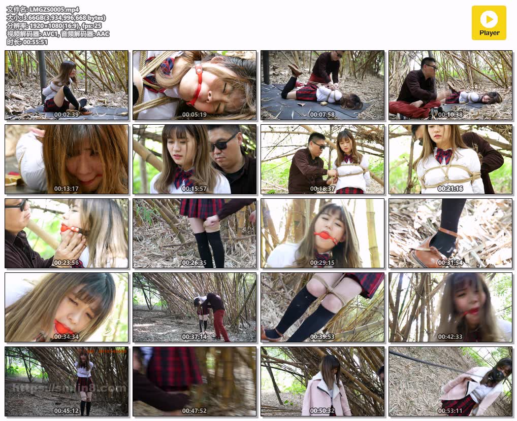 LMGZS0005【猎美工作室】林中少女 下集 单足高吊 可怜少女无力挣扎后手反调 蒙面押解.jpg