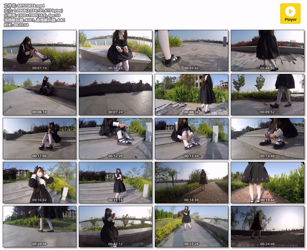 MFSY0038【魔法摄影工坊】小翼 LOLITA装初次户外 路人经过还好没被看到 60FPS丝滑般顺畅.jpg
