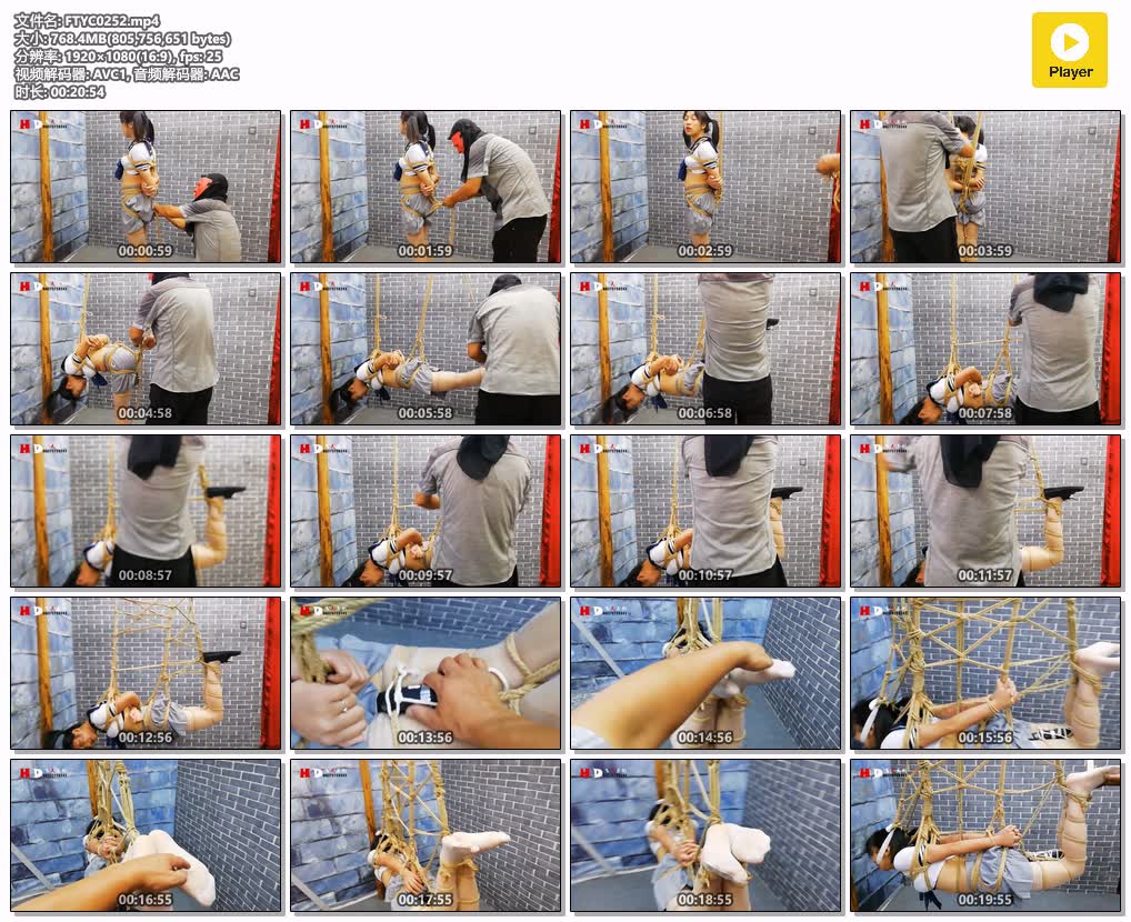 FTYC0252【HD飞天原创】绳奴是怎样练成的 云儿竟能悬空吊缚3个半小时.jpg