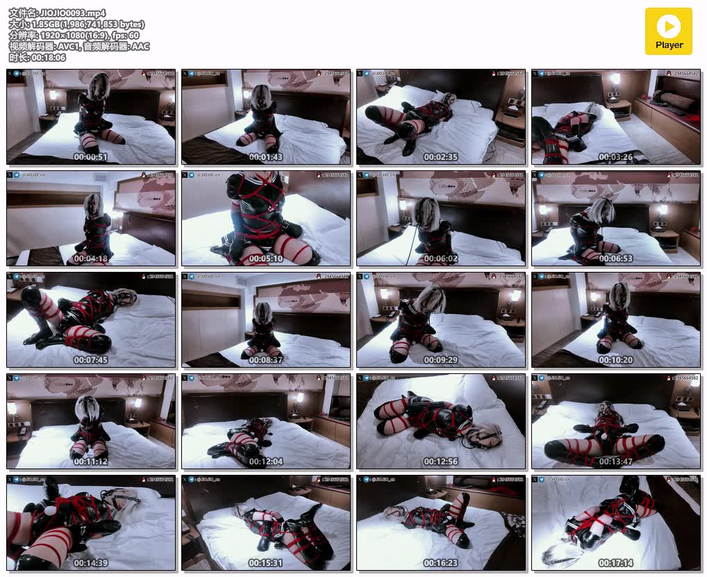 JIOJIO0093【伪娘JIOJIO原创】马具型充气口塞 漆皮JK套装后手肘并缚双手手套拘束 震动.jpg