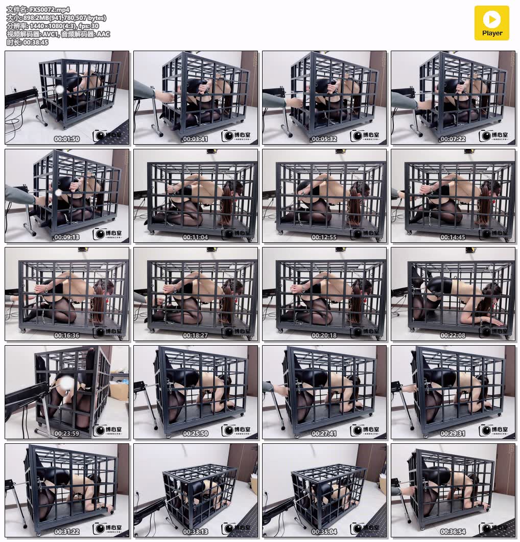 FXS0072【缚心室】包臀黑丝双马尾女学生再战铁笼 P机加AV棒持续输出 不知道是爽还是痛.jpg