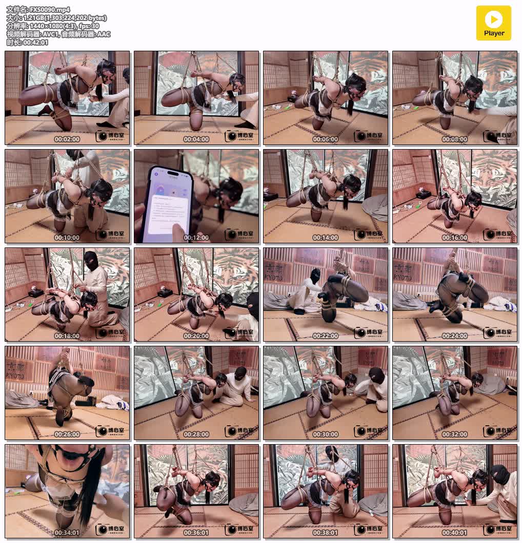 FXS0090【缚心室】黑丝小女仆挑战紧缚半吊啵啵贝 后手直臂 金鸡独立 秒C神器失控模式.jpg