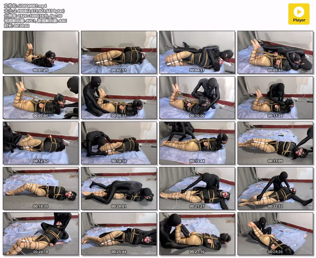 JJDFQ0007【进击的番茄】傲嫣强制地狱-超美桀骜妹子傲嫣驷马严厉紧缚 马具口球牢牢塞.jpg