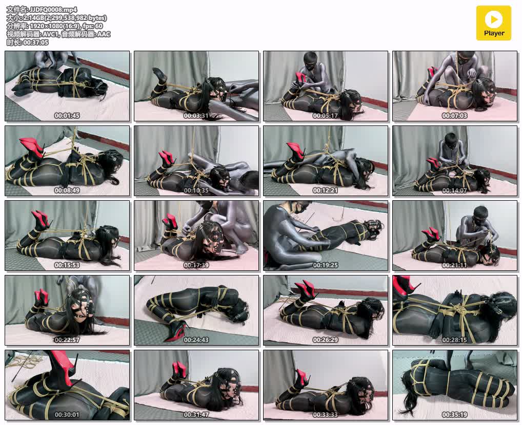 JJDFQ0008【进击的番茄】傲嫣强制地狱-全身禁锢绷紧的快感 油亮黑丝超绝驷马 波波贝全.jpg