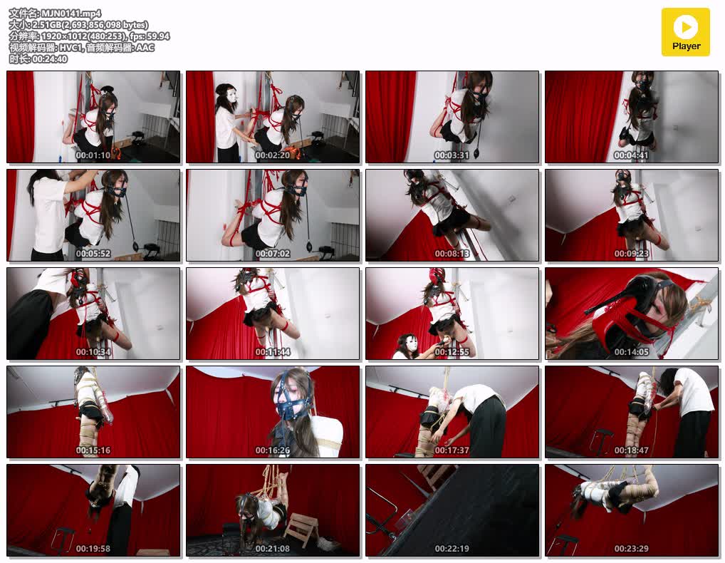 MJN0141【面具男伪娘】肉丝绳奴伪娘宁宁极限吊缚强制榨干挣扎训练 透明单手套紧缚 充.jpg