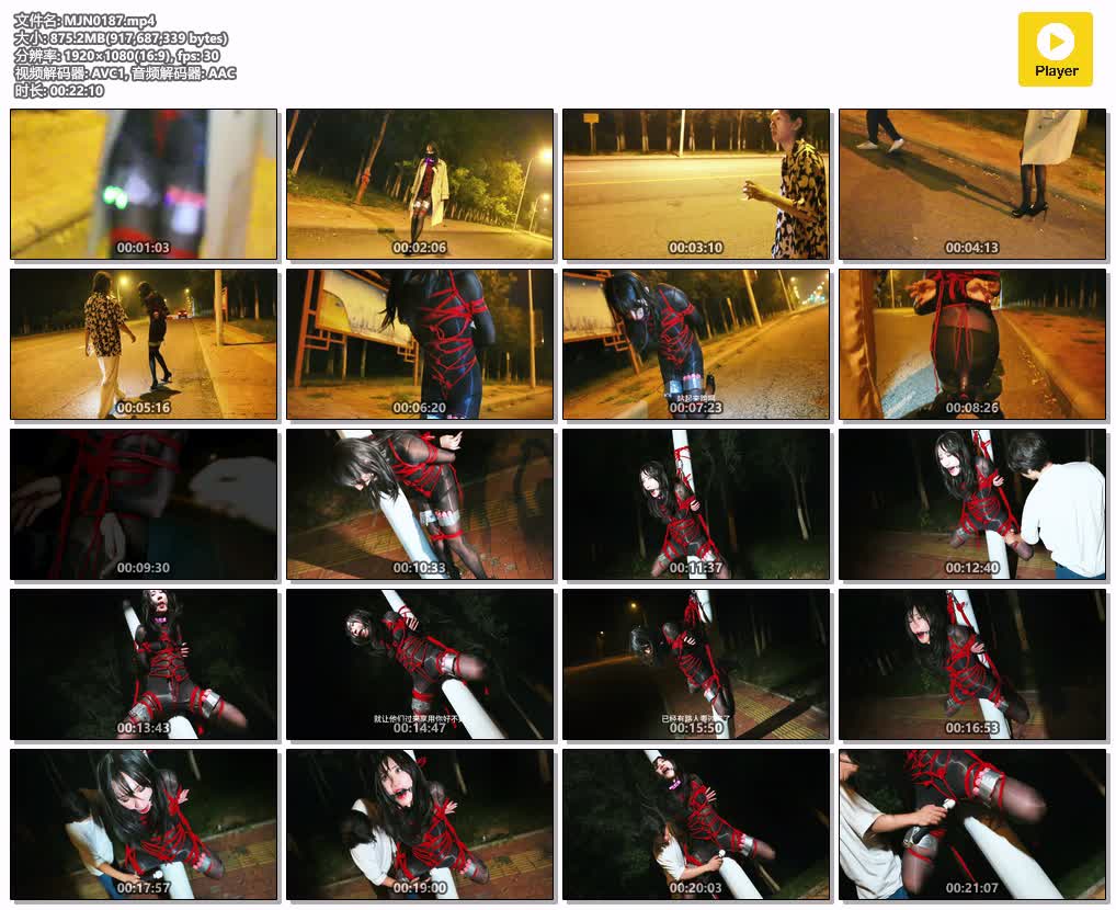 MJN0187【面具男伪娘】园区连体丝袜伪娘青酱逃跑时被玩具折磨跪倒路边 被M字开腿绑电.jpg